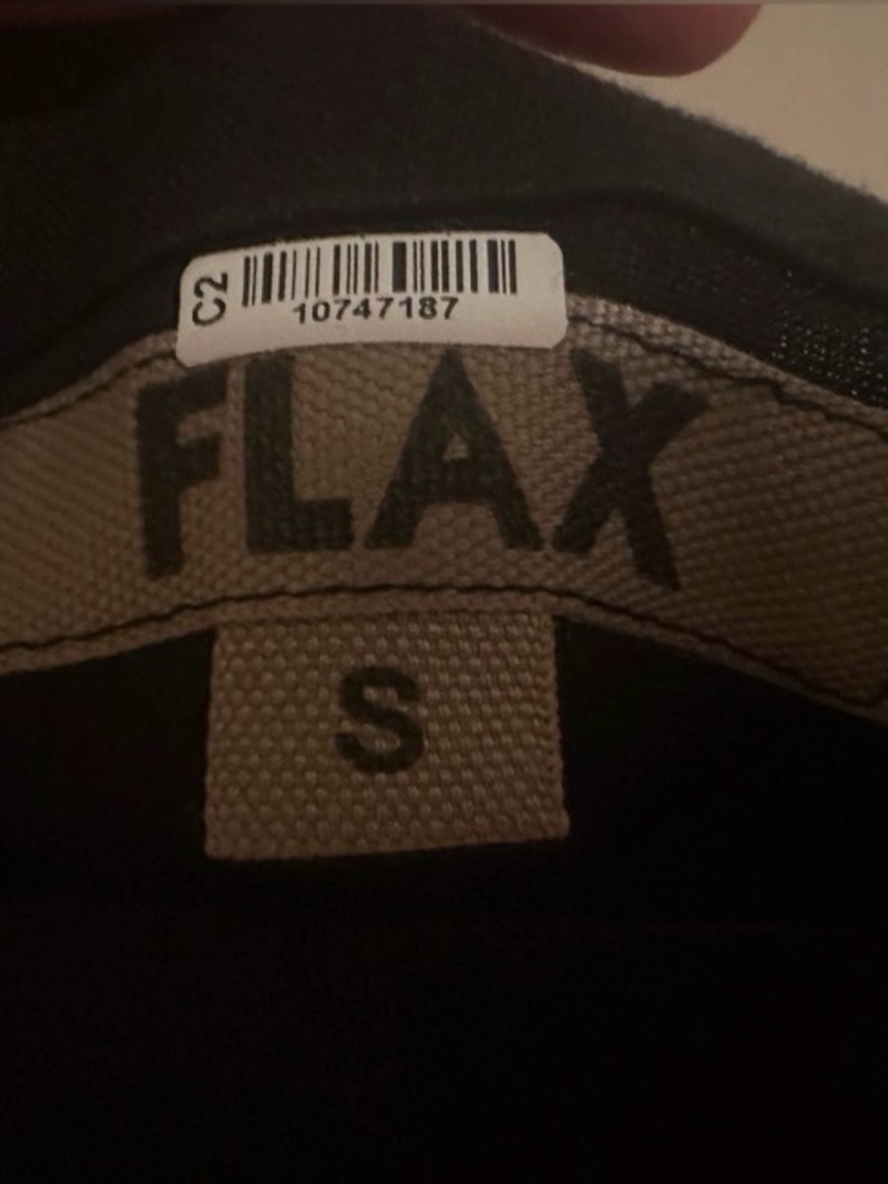 Flax black linen square neck maxi dress small - Picture 3 of 8